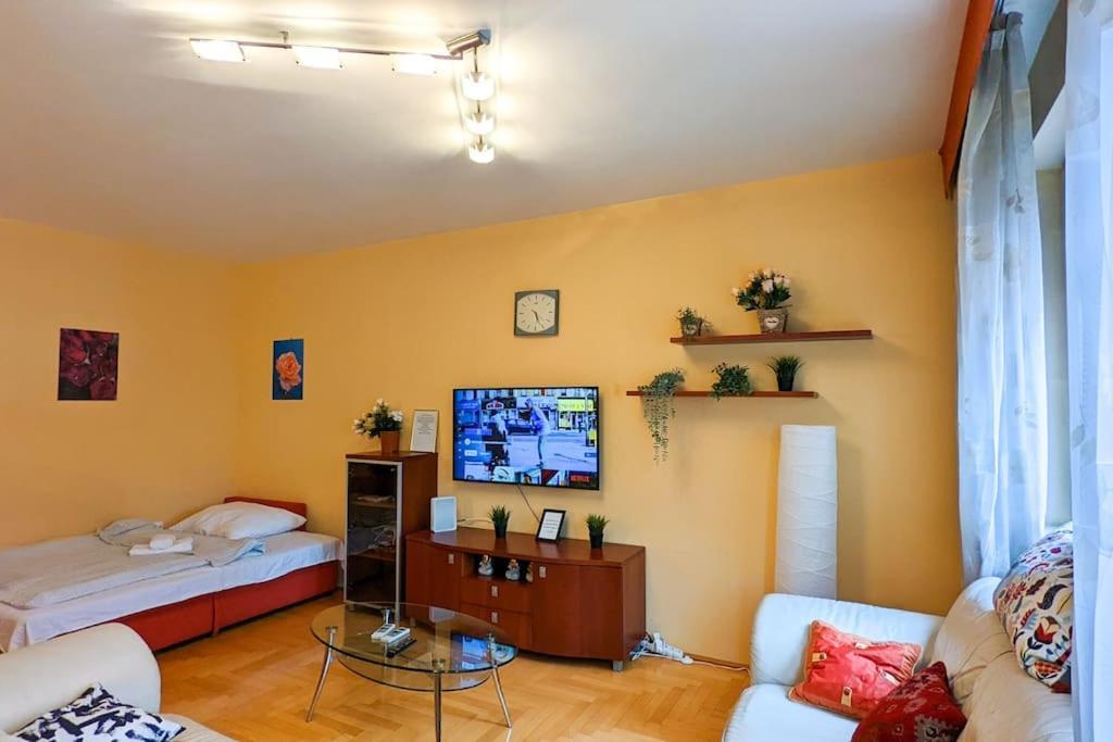Skytop Modern Condo In Heart Of Downtown بودابست المظهر الخارجي الصورة